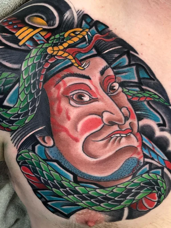 Japanese tattoo by Steven Campbell in Kansas City