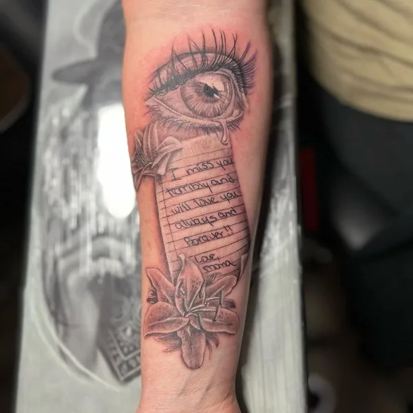 Graphic tattoo by Kamberly Ledford in Jackson