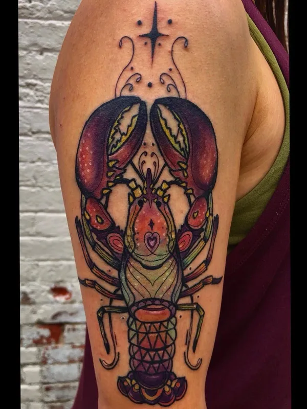 female color neo traditional Tatuaggio su upper arm #57371 | Tatuatore Courtney Ann Schmidt