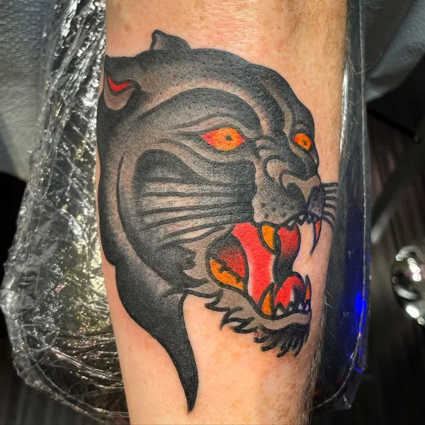 New School tattoo by Jason Thomas in Jackson