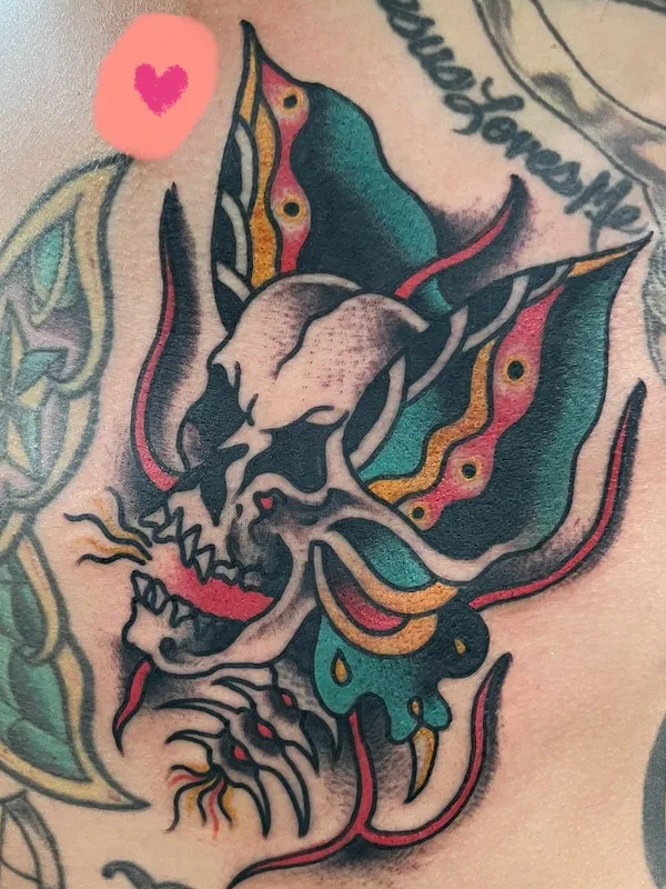 color neo traditional Tatuagem em chest #57389 | Tatuador Jason Thomas