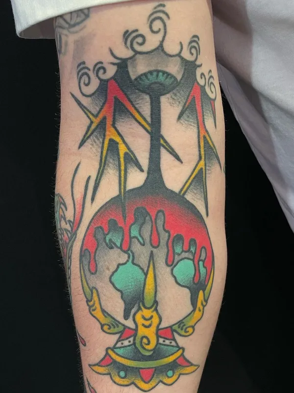 color traditional Tatuagem em forearm #57386 | Tatuador Jason Thomas
