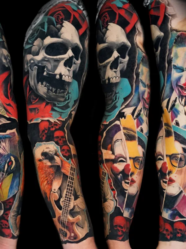 male color realism татуировка на sleeve #72483 | Тату мастер Bruno Perdiz