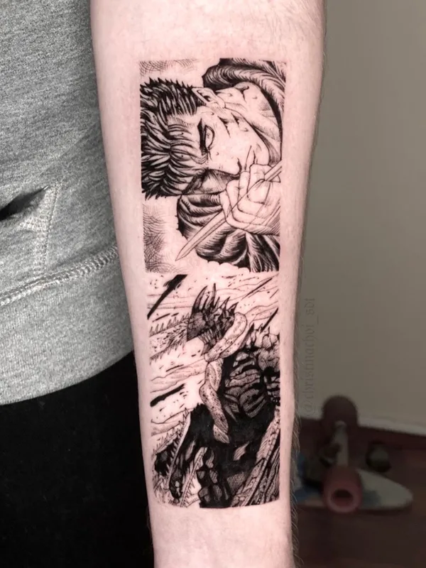 black blackwork Tatuagem em forearm #41906 | Tatuador Christina Choi