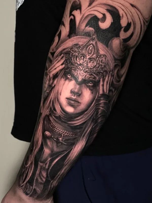 black and grey realism Tatuagem em forearm #41898 | Tatuador Christina Choi