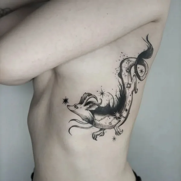 Watercolor tattoo by Полина Алексеевна Мироненко in Уфа