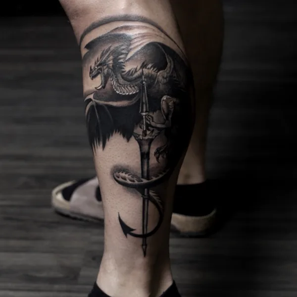Trash Polka tattoo by Polina Cohen in San Francisco