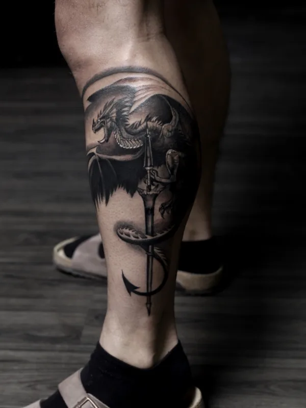 Trash Polka tattoo by Polina Cohen in San Francisco