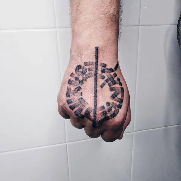 Abstract tattoo by Nikita Zudov in Тула