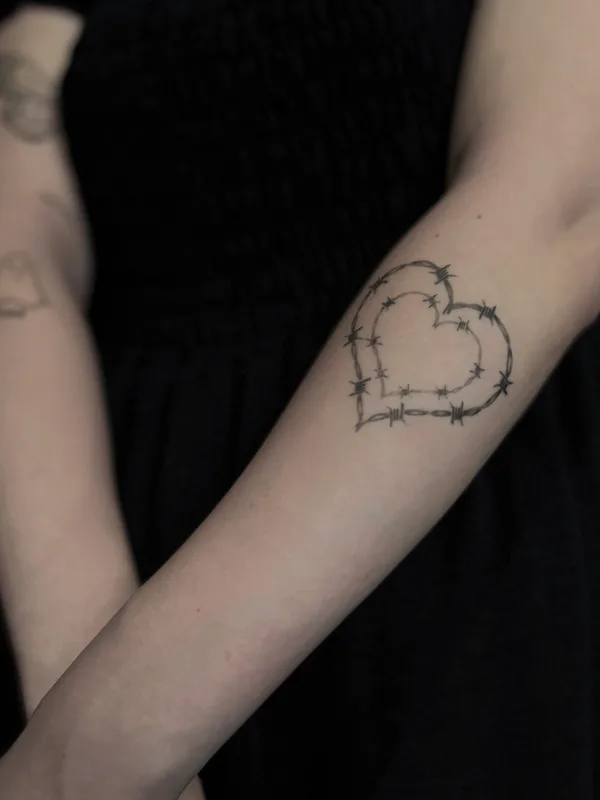 black linework tattoo on forearm #60791 | Tattoo Artist Андрей Андрюхинский