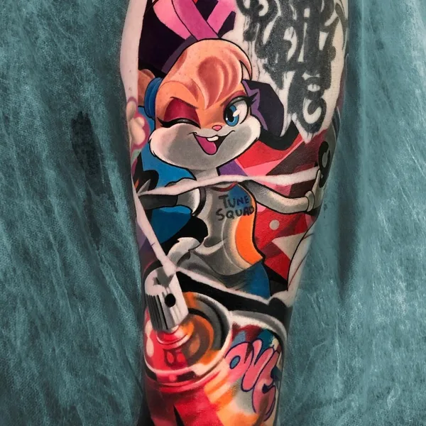 Illustrative tattoo by Денис Комаров in Moscow