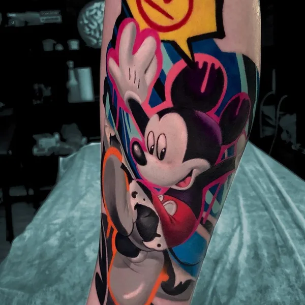 Illustrative tattoo by Денис Комаров in Moscow