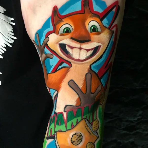Illustrative tattoo by Денис Комаров in Moscow