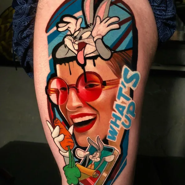 Illustrative tattoo by Денис Комаров in Moscow