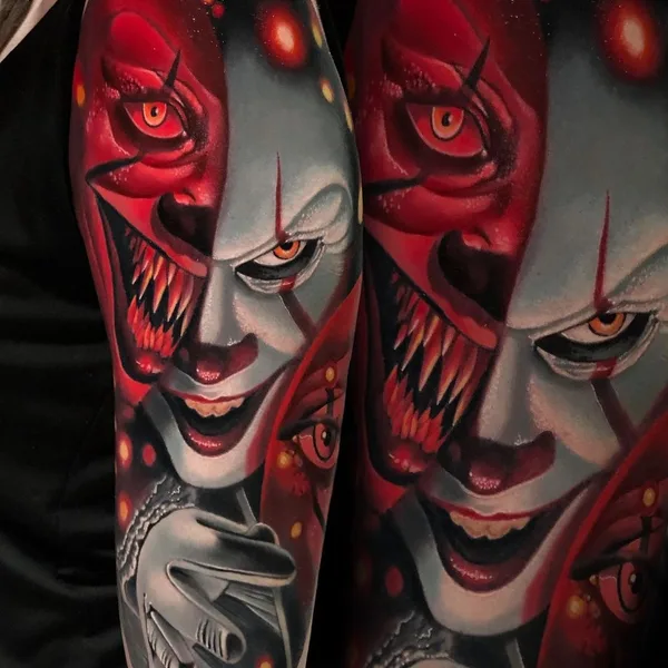Illustrative tattoo by Денис Комаров in Moscow
