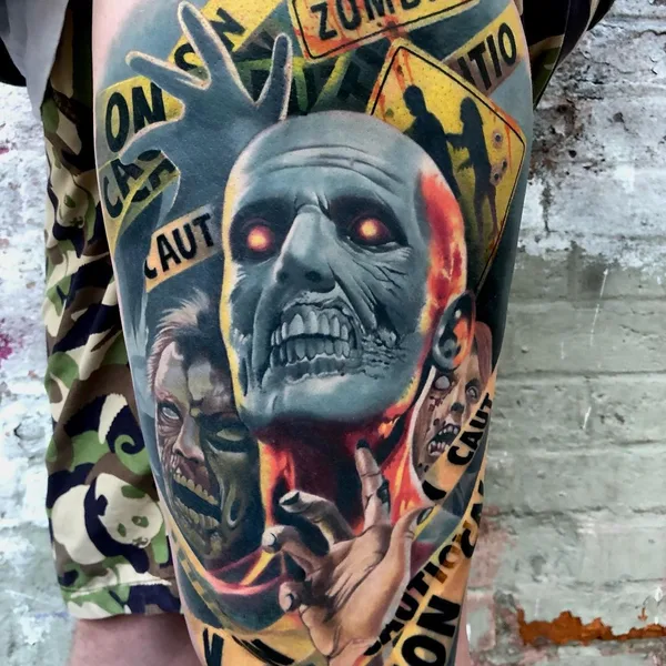 Illustrative tattoo by Денис Комаров in Moscow