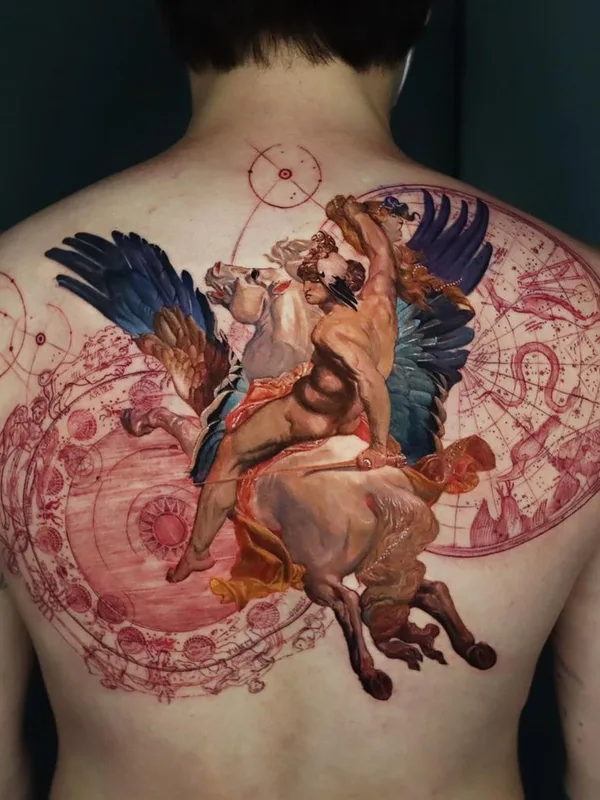 color realism 타투 부위 upper back #60810 | 타투이스트 EunB