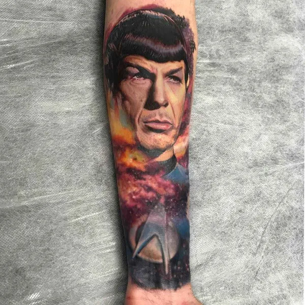 Portrait tattoo by Chris Nieves in Melbourne