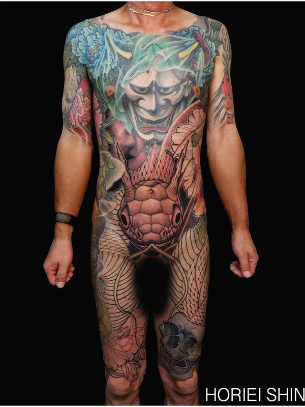 male color japanese tatouage sur full body #16421 | Artiste tatoueur Horiei Shinshu