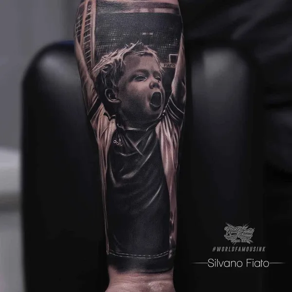 Realism tattoo by Silvano Fiato in Genova