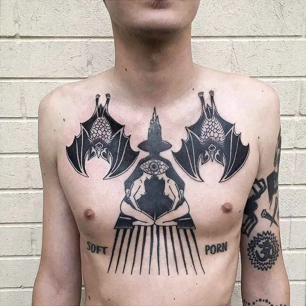 Minimalism tattoo by Roman Shcherbakov in Kyiv