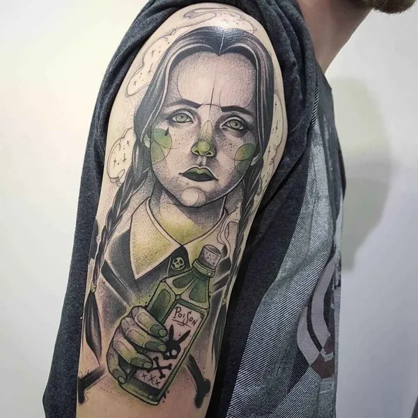 Neo Traditional tattoo by Kati Berinkey in Porto
