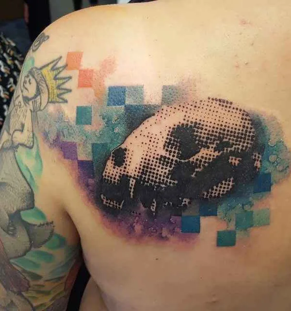 color pop art татуировка на shoulder #16639 | Тату мастер Guillaume Smash