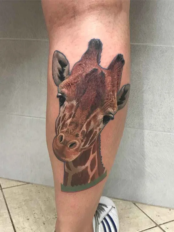 color realism Tatuaggio su calf #12355 | Tatuatore Rafal Makarow