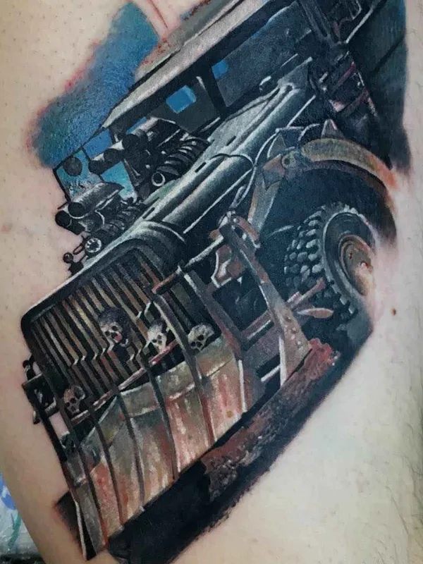 color realism 纹身 在 thigh #16795 | 纹身师 Goran Micic