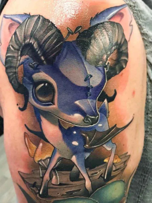 color illustrative Tatuaggio su shoulder #13347 | Tatuatore Kelly Doty