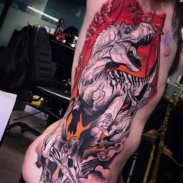 New School tattoo by Johnny Domus Mesquita in Viseu