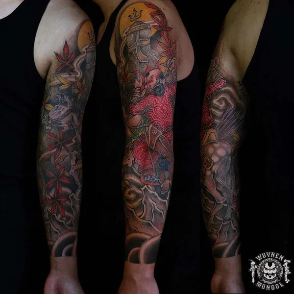Traditional tattoo by Yideer