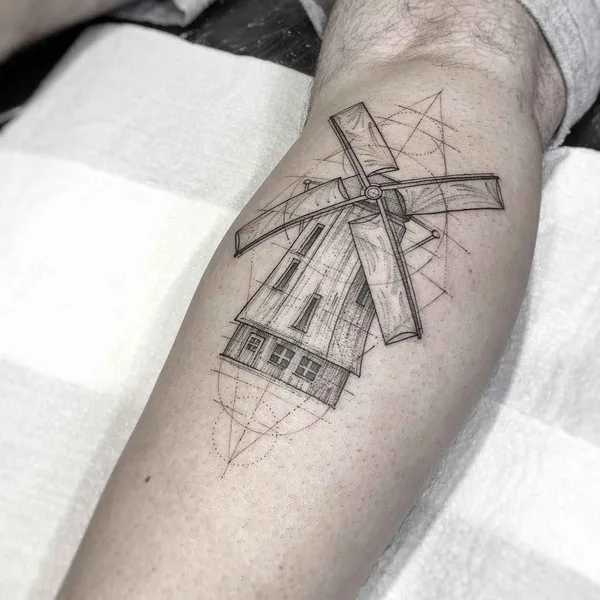 Linework tattoo by William Marin
