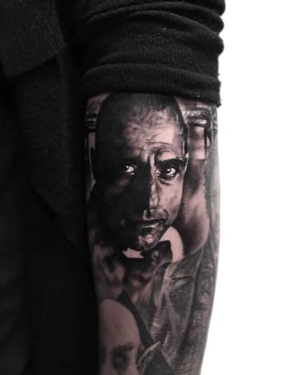 Abstract tattoo by Adrian Lindell in Stockholm