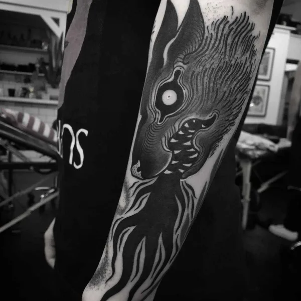 Surrealism tattoo by Laura Yahna