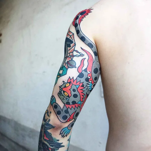 Oriental tattoo by Kimsany in Seoul