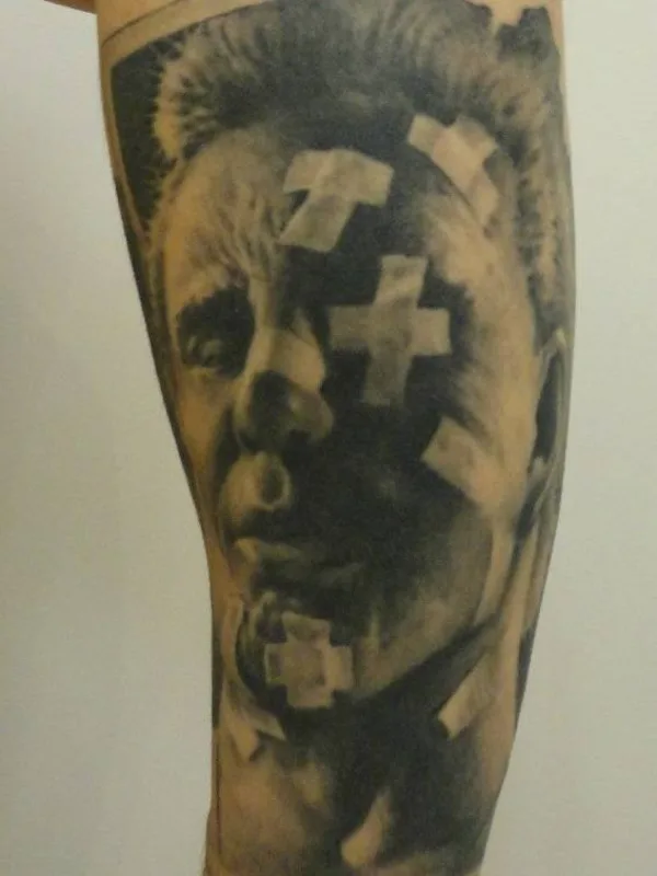 black and grey black and grey 타투 부위 forearm #27493 | 타투이스트 Андрей Викинг