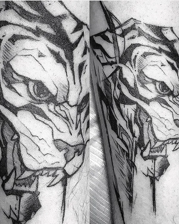 black blackwork татуировка на forearm #27500 | Тату мастер Igor Kononov