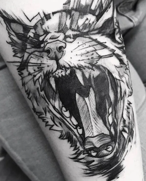 black and grey blackwork татуировка на forearm #27497 | Тату мастер Igor Kononov