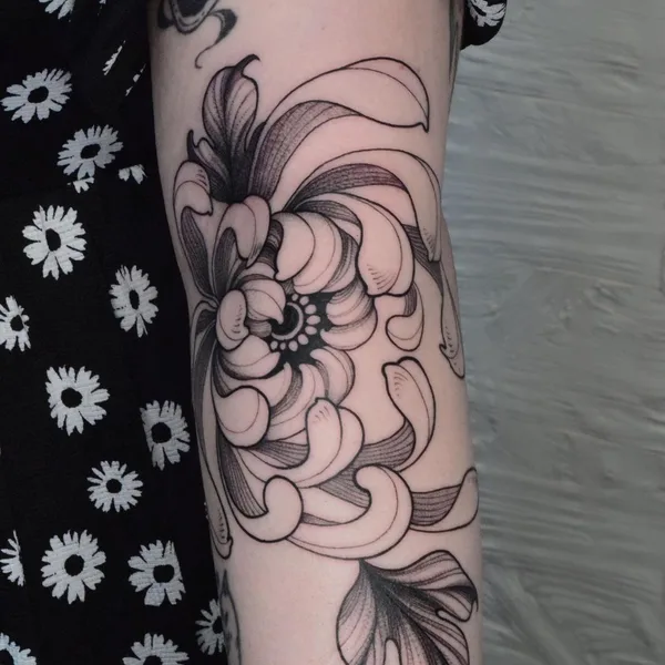 Botanical tattoo by Рита Ламбер in Нижний Новгород