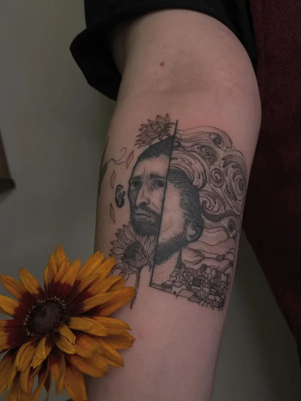 black and grey sketch 타투 부위 forearm #48912 | 타투이스트 Дора Ларина