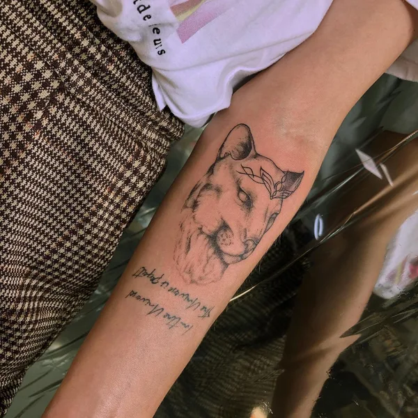 Graphic tattoo by Ксения Мишукова in Нижний Новгород