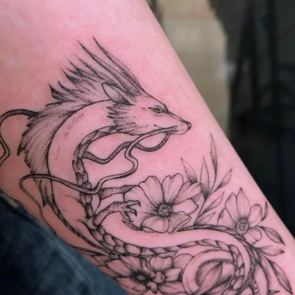 Graphic tattoo by Ксения Мишукова in Нижний Новгород