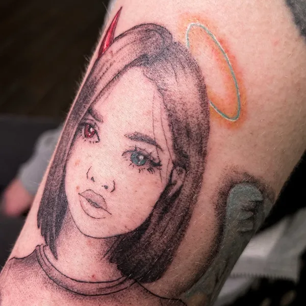 Graphic tattoo by Anastasia tattooer in Нижний Новгород