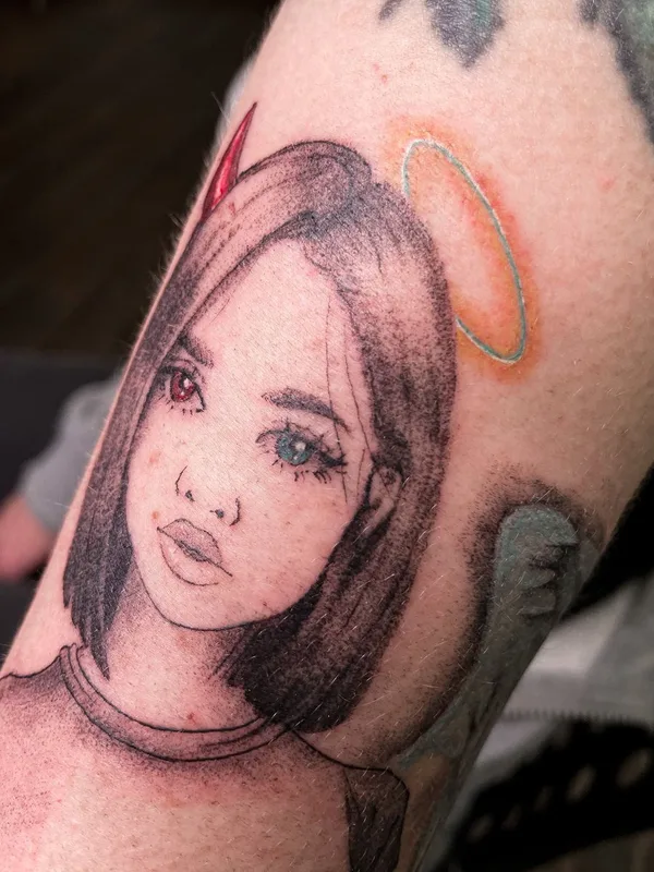 female color illustrative 타투 부위 forearm #49002 | 타투이스트 Anastasia tattooer