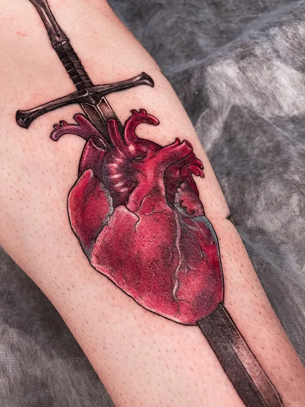color realism 타투 부위 calf #49003 | 타투이스트 Anastasia tattooer