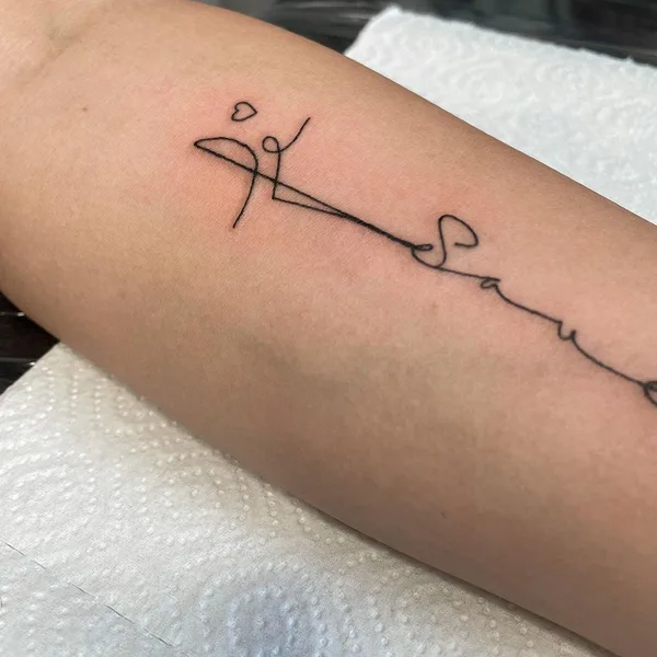 Graphic tattoo by Anastasia tattooer in Нижний Новгород