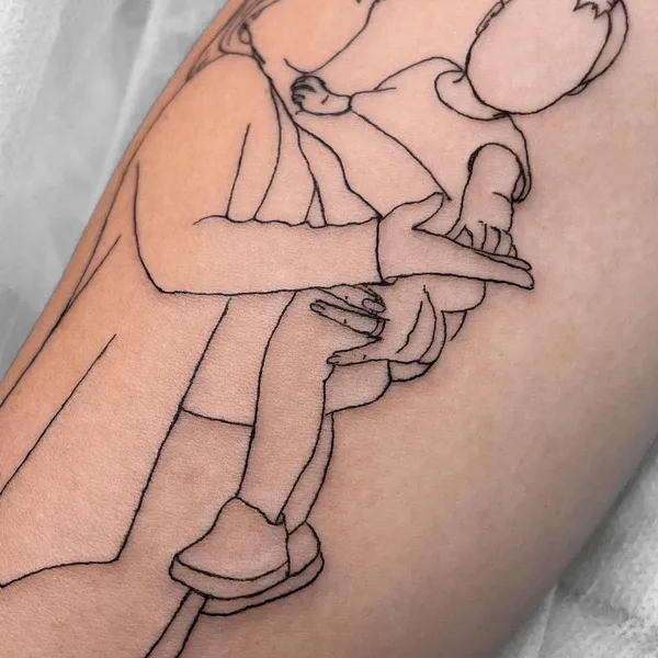 Graphic tattoo by Anastasia tattooer in Нижний Новгород