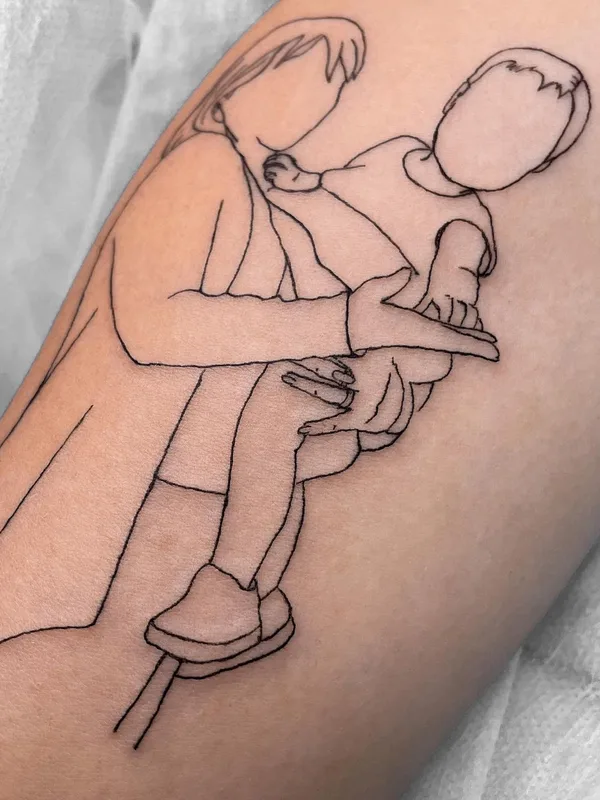 black linework 타투 부위 forearm #48998 | 타투이스트 Anastasia tattooer