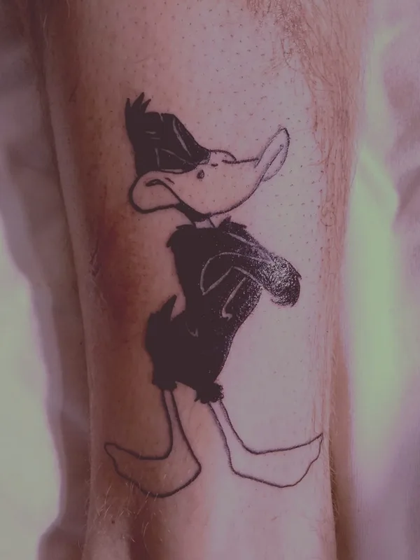 black cartoon татуировка на forearm #63031 | Тату мастер Storchak Pavel